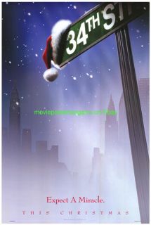 Miracle on 34th Street Movie Poster 1st Advance 1994