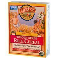 Earths Best Organic Whole Grain Rice Cereal Lot And Coupons