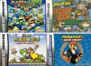 Mario Gameboy Advance SP DS GBA Game Boy Games 7