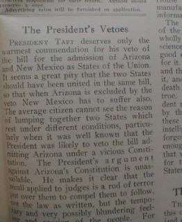 WEB Du Bois Race Congress 1911 Arizona AZ NM Statehood