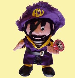 east carolina pirates 8 critter mascot doll