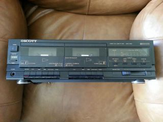 Scott DD 660 Stereo Dual Deck Cassette Player Recorder