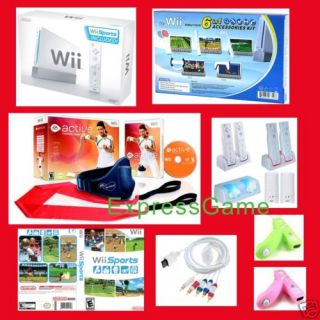 Nintendo Wii 1 Console HD ea Sports Active Games Bundle