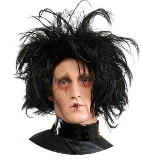 Edward Scirrorhands The Cure Emo Costume Wig Black