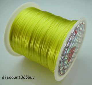 2X Yellow Elastic Cord Wire Thread String DIY Jewelry Finding Bead
