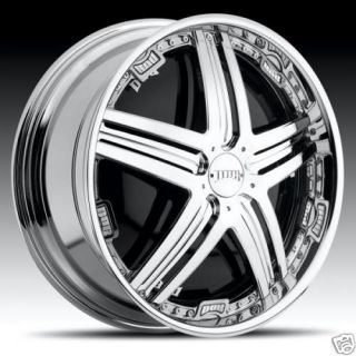 22 Dub Delusion Spinners Wheels Set 22 inch Spin Rims 6 Lug Chevy