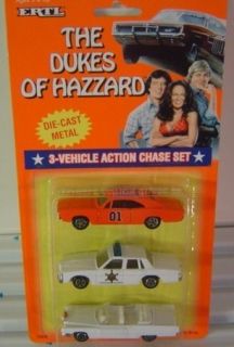 1997 Ertl The Dukes of Hazzard TV Series 3 Vehicle Action Chase Set