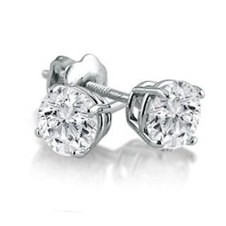 Carat TW Diamond Stud Earrings 14k White Gold