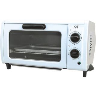  Countertop Toaster Oven   White Compact Mini Pizza Cooker w/ Pan