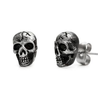  Style Skulls Stainless Steel Stud Earrings for Men Jewelry