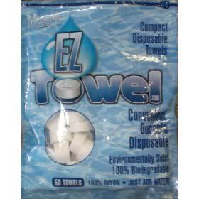 convenient durable disposable 50 towels per bag environmentally safe