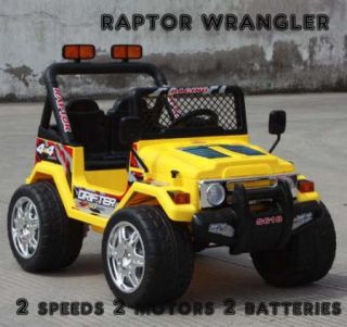New 12 Volt Ride on Toy Truck Raptor Wrangler Kids Electric Car 2