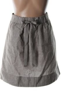 Eileen Fisher New Green A Line Shirred Short Skirt Petites PL BHFO