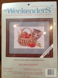 WEEKENDERS Counted Cross Stitch Kit The Apple Basket