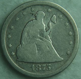  1875 s Twenty Cent Piece 20c 