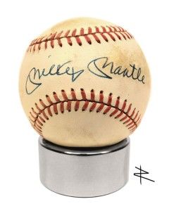 Modern Premium Polished Steel Signed Autographed Baseball Ball Display