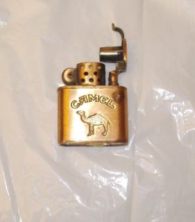  Brass Camel Cigarette Lighter Vintage Collectible
