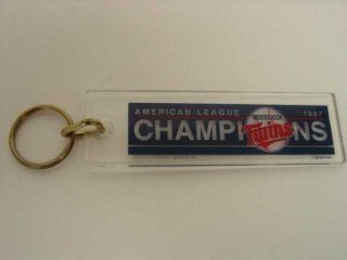 1987 Minnesota Twins American League Champions Keychain