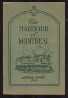  HARBOUR OF MONTREAL Annual Report 1924 Trade Exports Grain Elevators