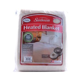 Sunbeam Full Seashell Electric Heated Warming Blanket