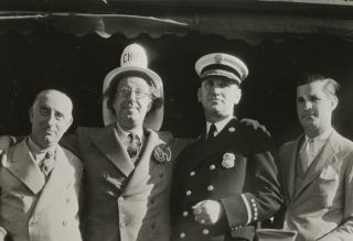 Vintage Ed Wynn 1930s Photograph The Chief Santa FE SHIP New York Fire