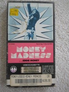 Money Madness Eddie Money Scarce Magnetic Video Corporation VHS Tape