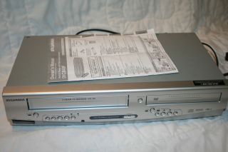 Sylvania Dual DVD VCR VHS player DVC840F w instructions TESTED WORKS