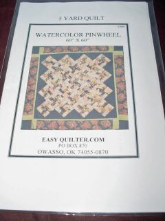 Easy Quilter Watercolor Pinwheel Quilt Pattern