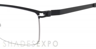 NEW Mykita Eyeglasses EDGAR SILVER/BLACK 052 54MM