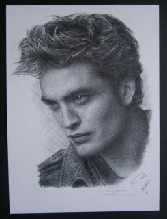 Twilight Robert Pattinson Edward Cullen Pencil Drawing