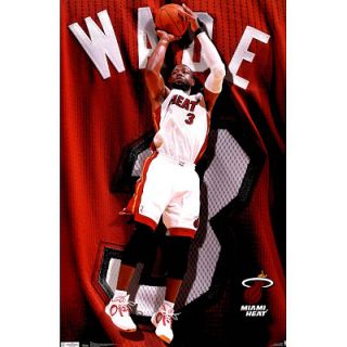Dwyane Wade Miami Heat Poster Basketball Dwayne 22x34