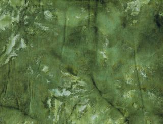 Quilt Quilting Fabric Batik Tie Dye Solid #40 Olive Green Cotton New