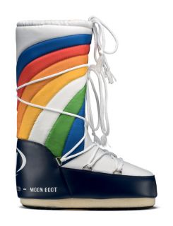 moon boot rainbow winter boots blue