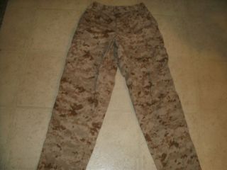 USMC Marine Corp MARPAT Desert Camo Pants Size Medium Regular
