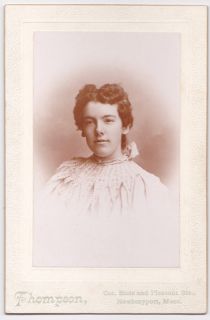 G11 870 Edna Taylor, Edna Dwinells   Newburyport, MA & Bronx, NY 1896