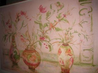 Edna Hibel Signed Artist Proof Lithograph Chinese Vases