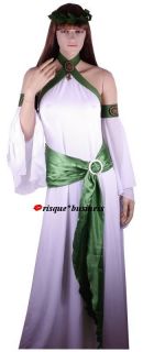 Medieval Nymph Goddess Toga Gown Fancy Dress Costume M