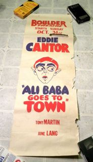 EDDIE CANTOR ALI BABA GOES TO TOWN LOCAL THEATRE POSTER 1937
