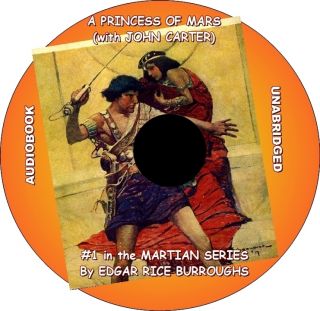 Princess of Mars by Edgar Rice Burroughs Audiobook on 6 CDs John
