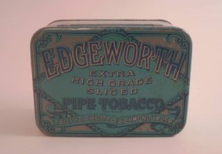 Edgeworth Pipe Tobacco VINTAGE TIN Container Canister Smoking + Free