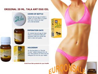 TALA Ant Egg Oil 20 ML Organic HAIR REDUCEING, Absolute and Permanent
