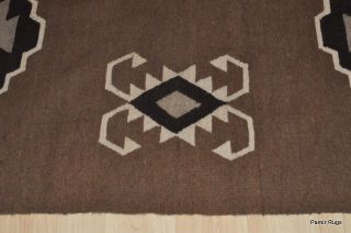 10 Wool Handmade Kilim Navajo design hand woven camel, tan