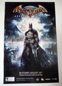 Batman Arkham Asylum Promo Poster Comic Con SDCC Eidos