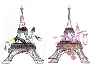 SLC Ooh La La Eiffel Tower Jewelry Organizer Jewelry Holder Stand