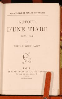 fascinating copy of Autour dune Tiare by Émile Gebhart (July 1839