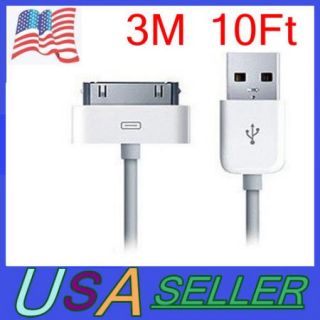New 3M 10 ft USB Sync Data Charging Charger Cable Cord for Apple