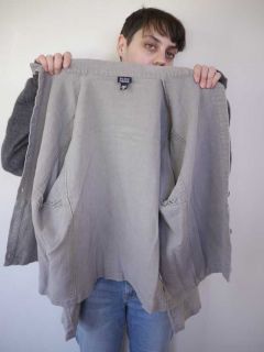 Eileen Fisher Italian Linen Shirt Blouse Jacket Top Womens USA Made