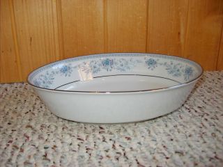 Noritake Vegetable Serving Bowl Blue Hill 2482 Contemporary Fine China