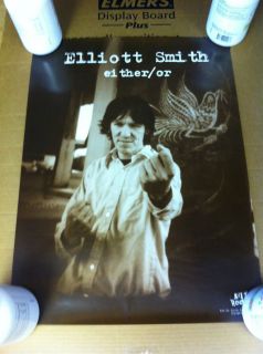 Elliott Smith Either Or Promotional Poster Elliot Super Rare Rolled
