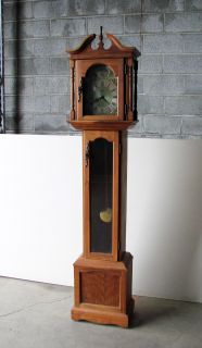 Emperor Hermle Grandfather Clock Black Forest Vintage